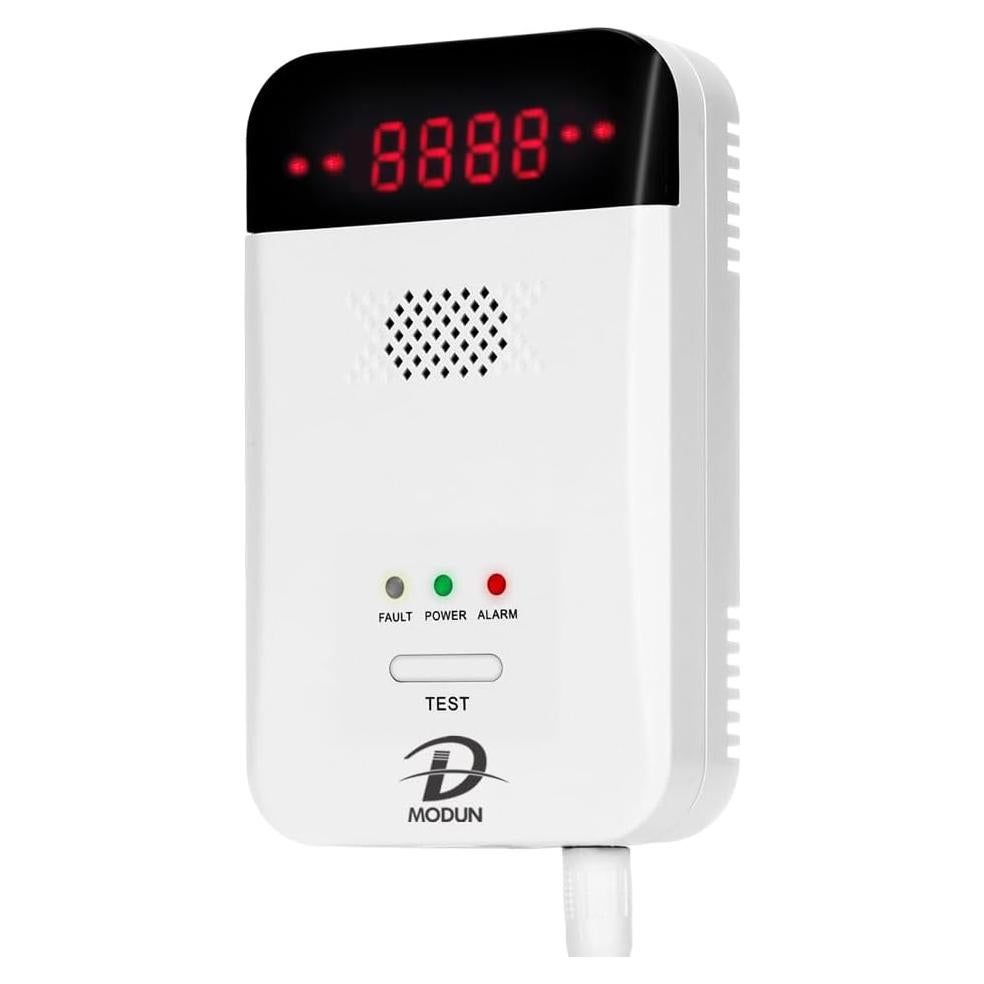 Detector de Gas MODUN D AT-RQ01 con Pantalla LED y Alarma 85dB