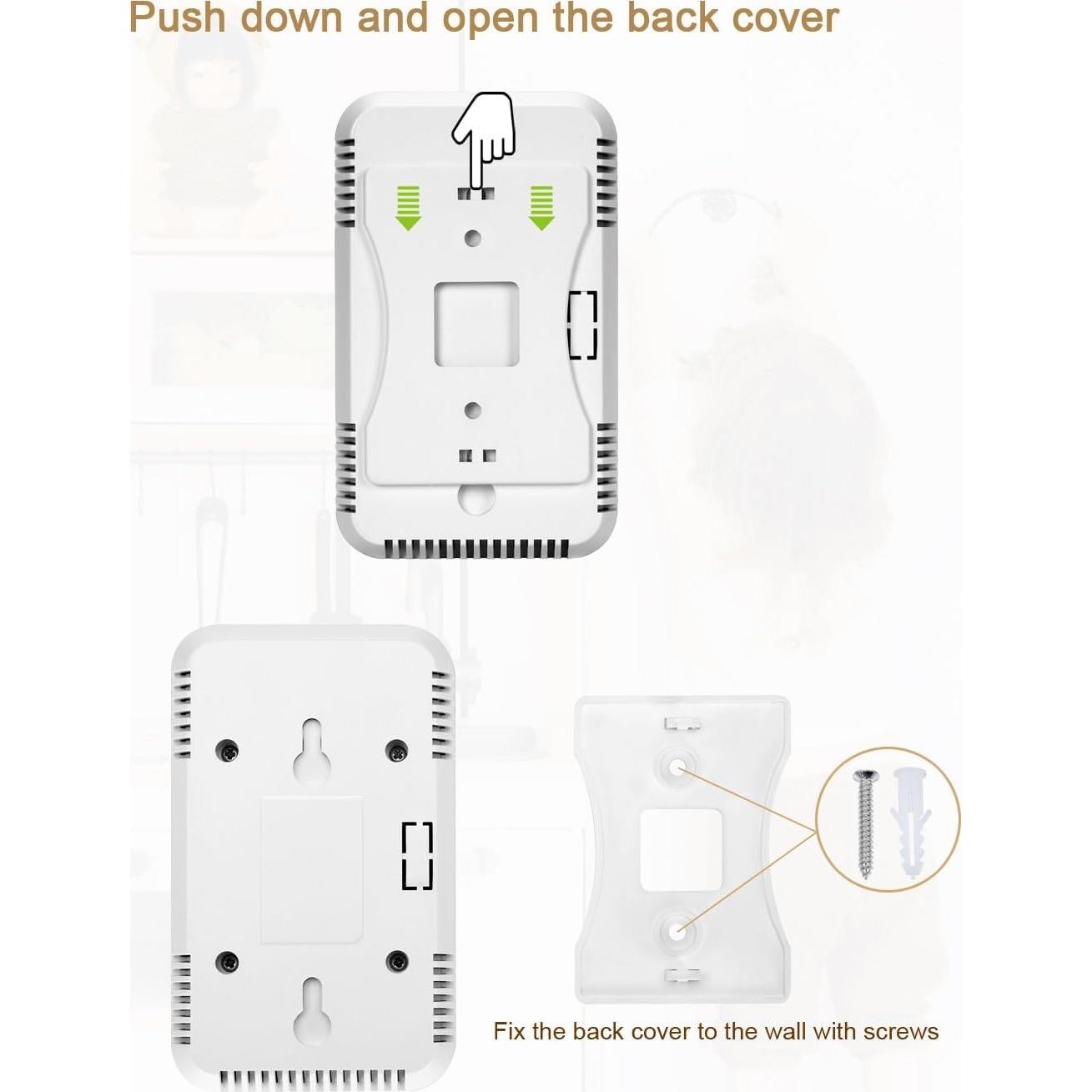 Detector de Gas MODUN D AT-RQ01 con Pantalla LED y Alarma 85dB