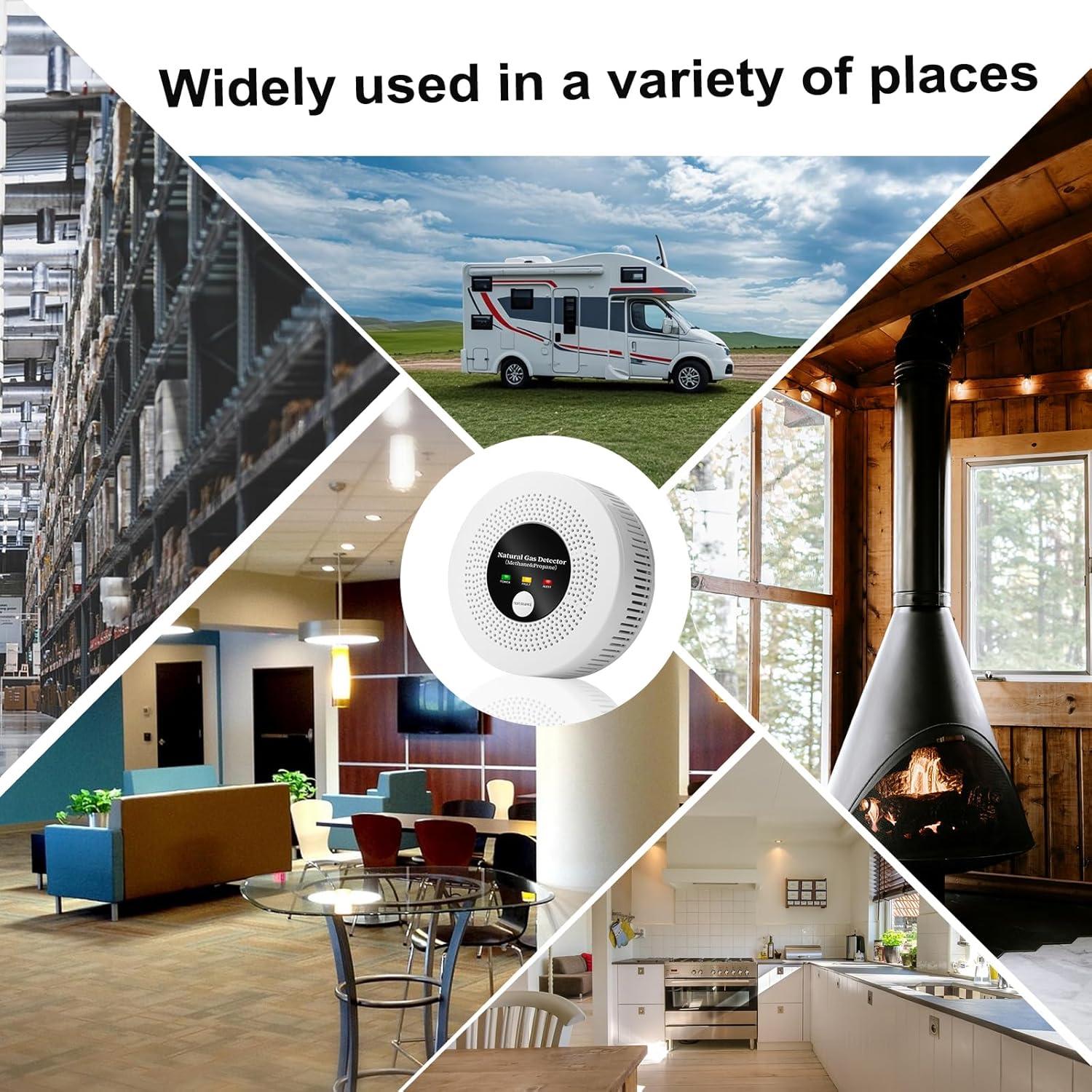 Detector de Gas Natural AOTIQUAL 750 con Alarma 85dB