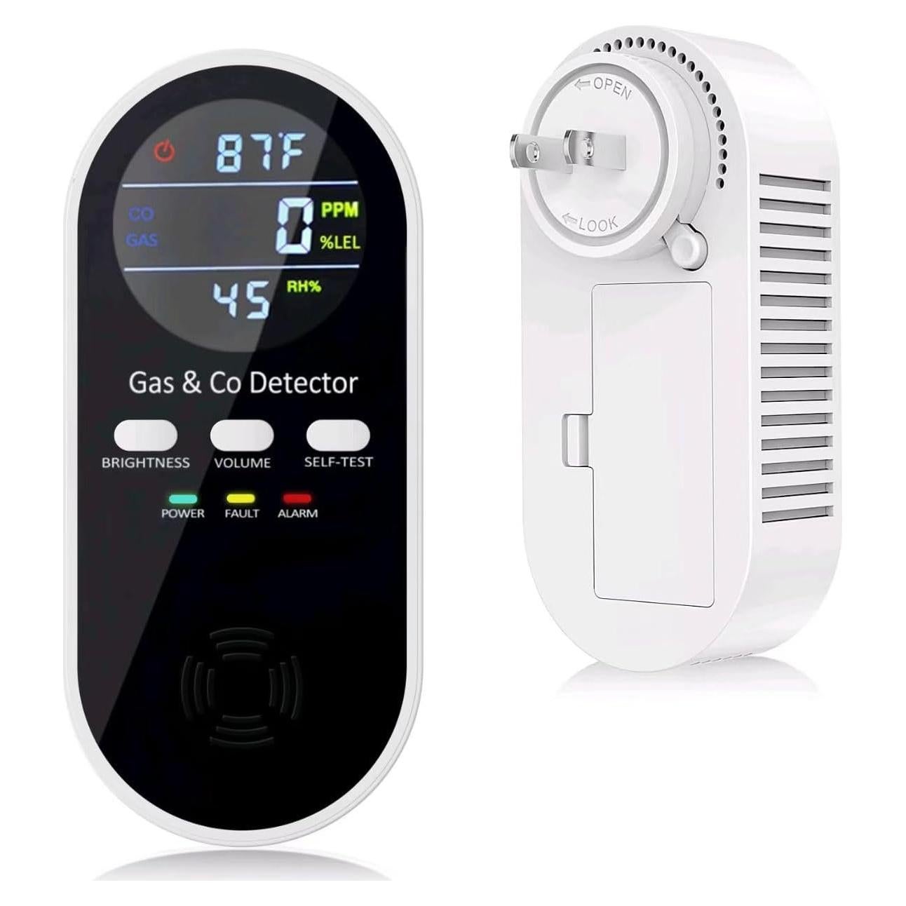 Detector de Monóxido de Carbono y Gas KH Alert 5 en 1