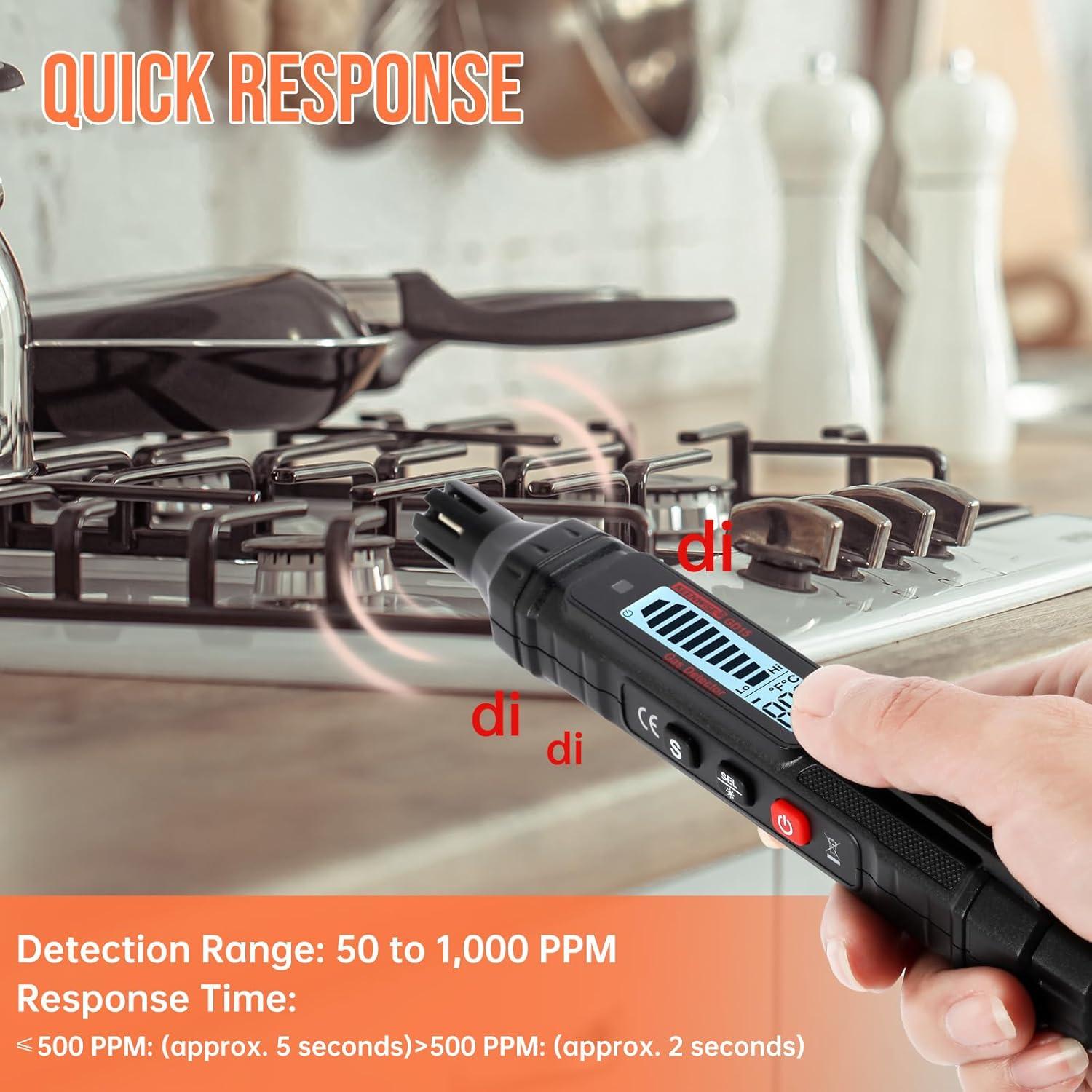 Detector de Fugas de Gas Natural KeenWise GD15J con Alarma