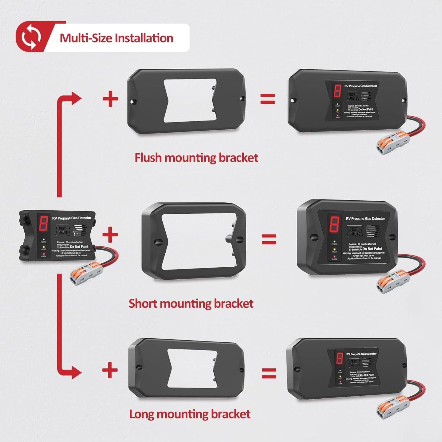 Detector de Gas Propano Leakbee R501 - Alarma Digital 12V para RV