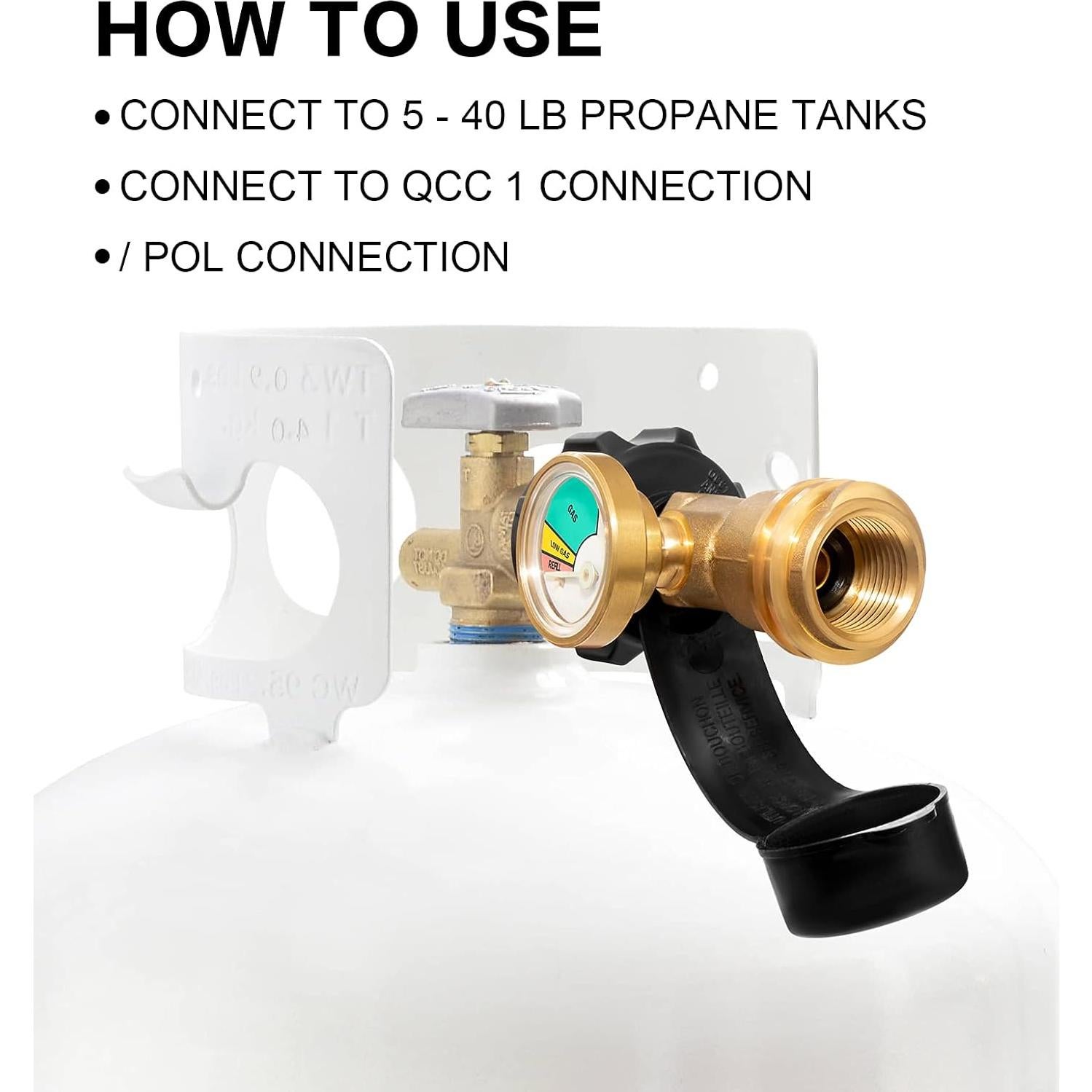 Medidor de Gas Propano DOZYANT QCC1 Tipo 1 18.14 kg