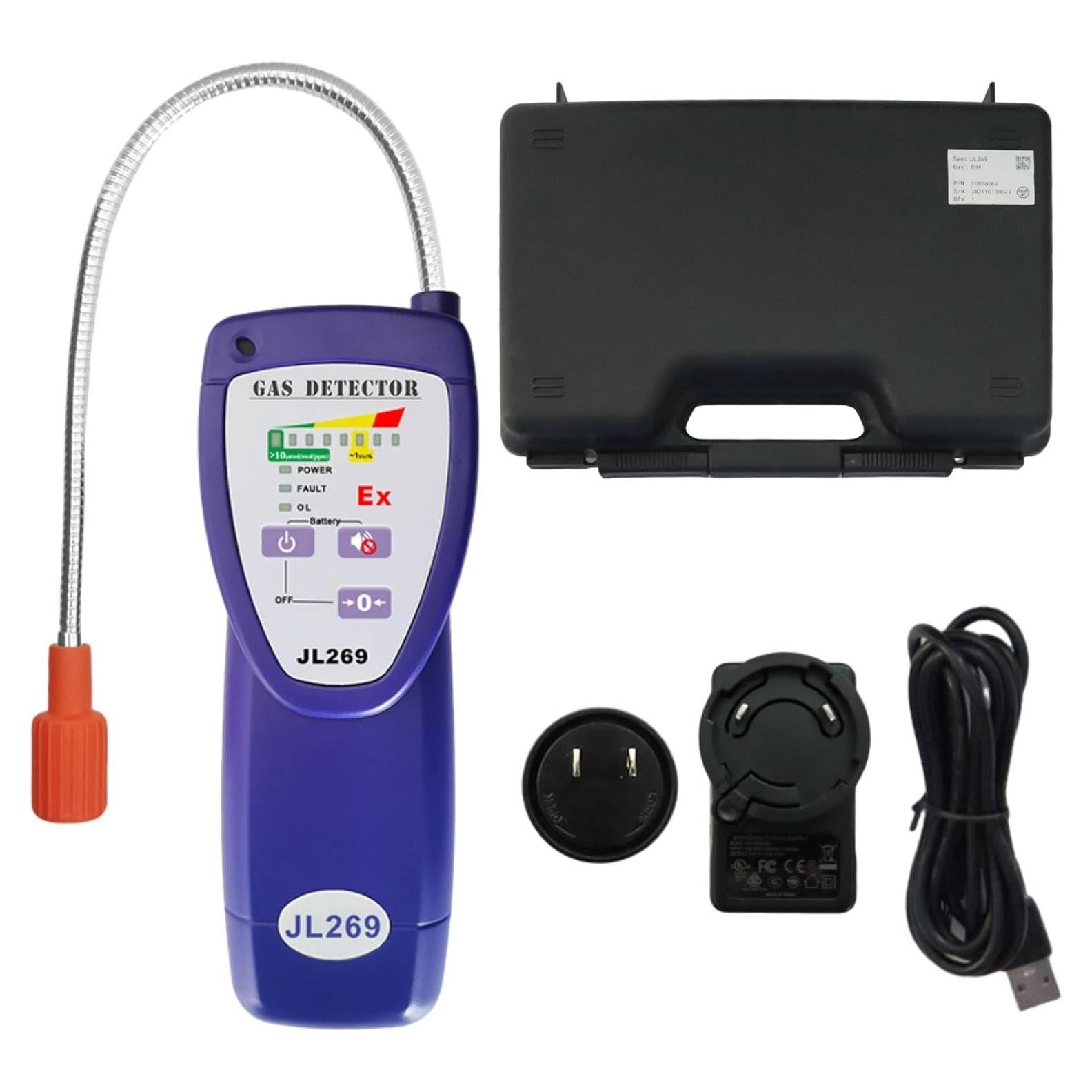 Detector de Fugas de Gas WeGoIOT JL269 Portátil Recargable