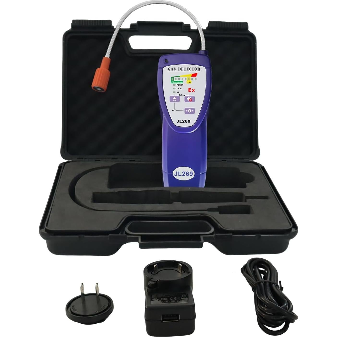 Detector de Fugas de Gas WeGoIOT JL269 Portátil Recargable