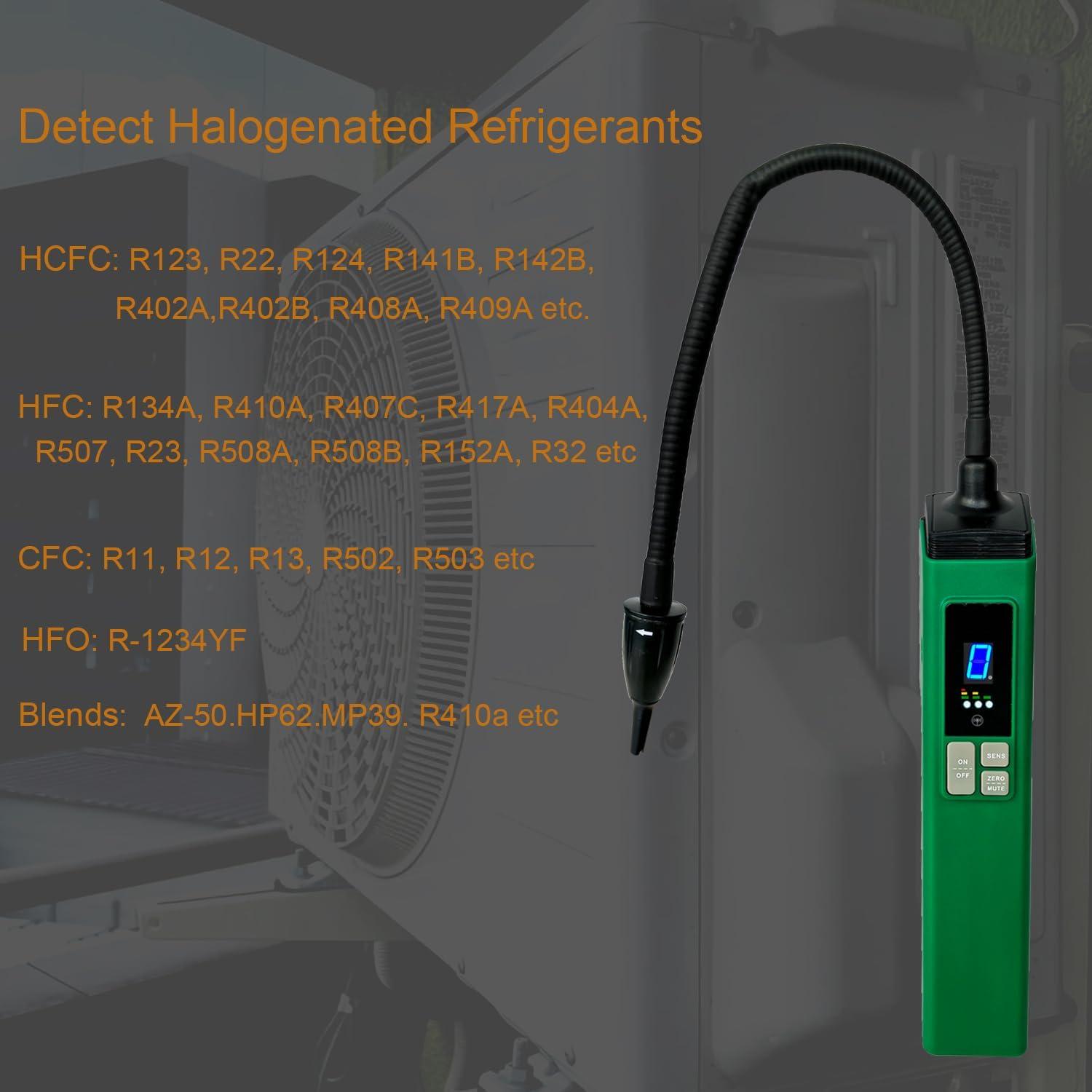 Detector de Fugas de Refrigerante Vanlison VAN-DY5751 con Pantalla Digital