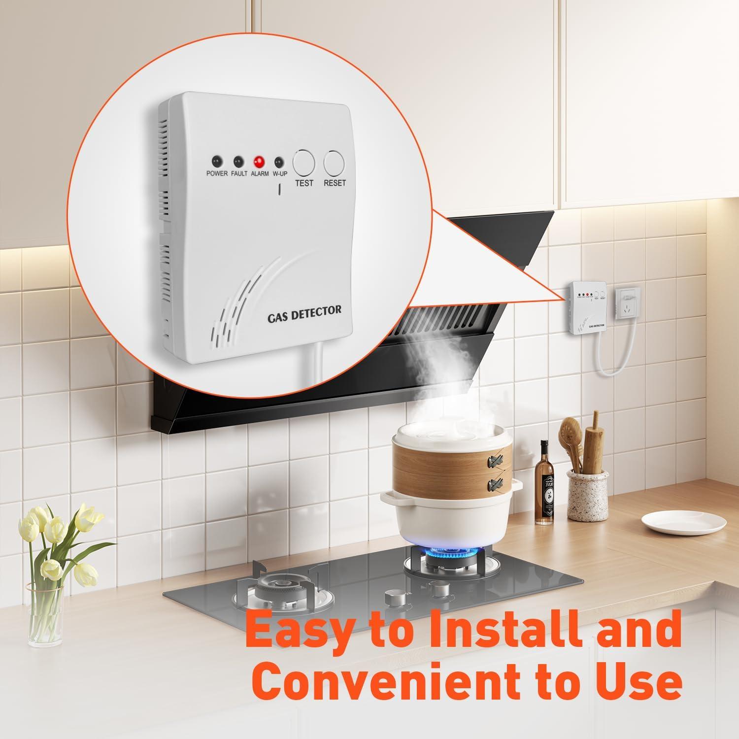 Detector de Gas Propano MOESAPU BH-H5 con Alarma Visual y Auditiva