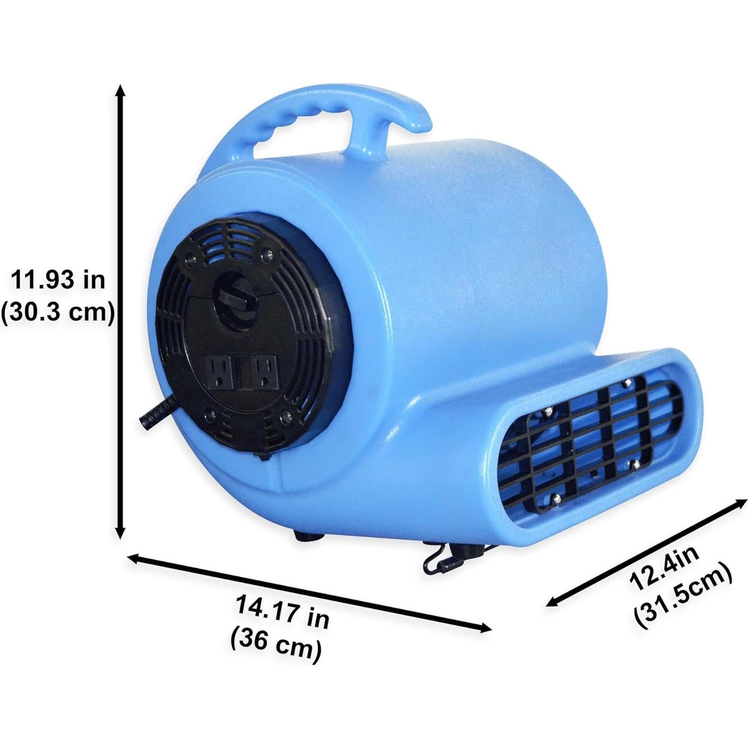 Ventilador de Piso BloTek 1/2hp 2800 CFM Azul