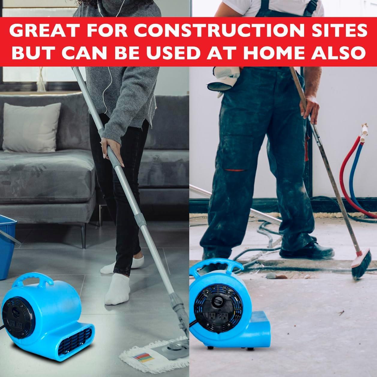 Ventilador de Piso BloTek 1/2hp 2800 CFM Azul