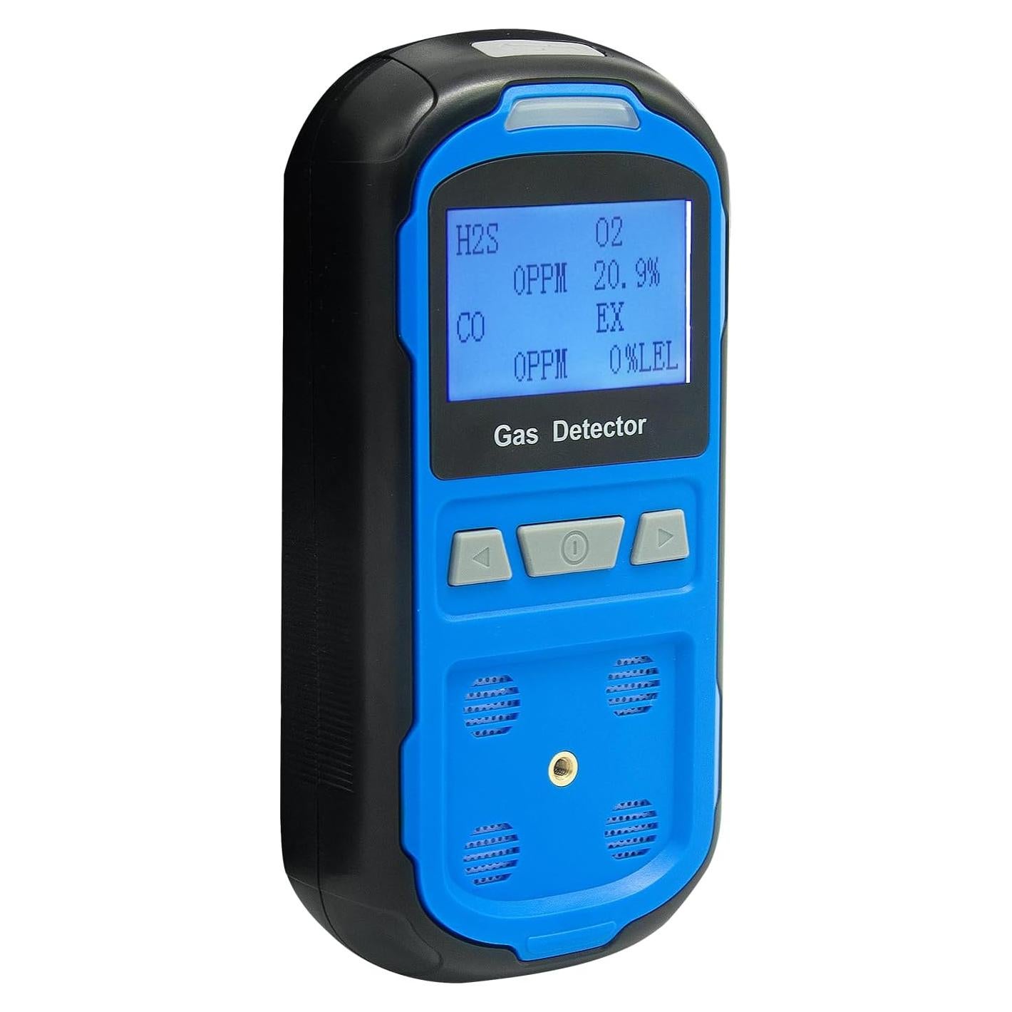Detector de Gas Yfwsrecinoe 4 Gases Recargable LCD Azul