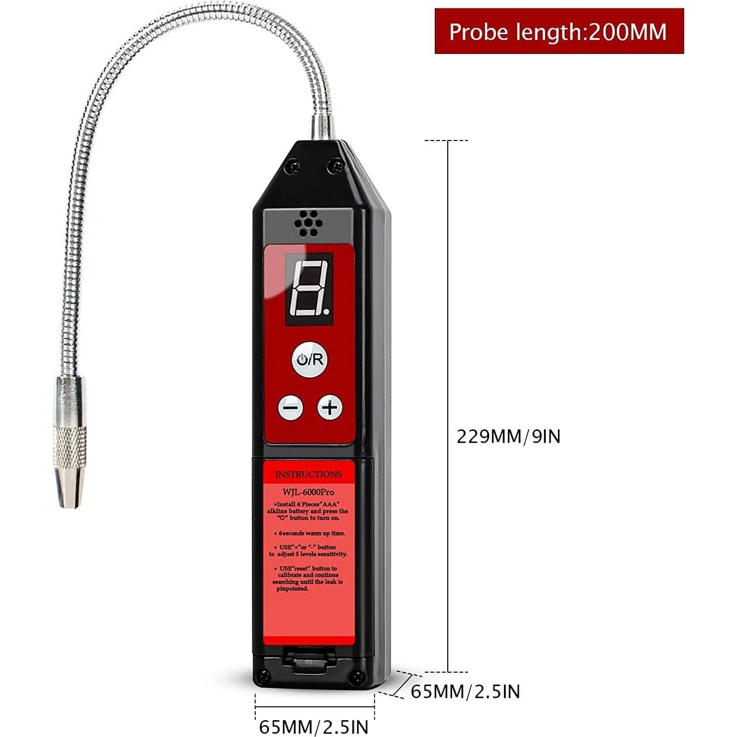 Detector de Fugas de Gas Halógeno Wale&Morn WJL-6000PRO