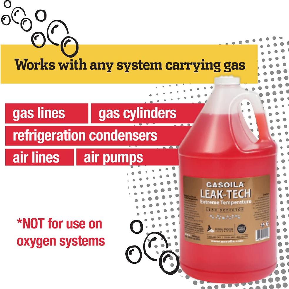 Gasoila Detector de Fugas Spray 1 Galón No Tóxico 3.78L