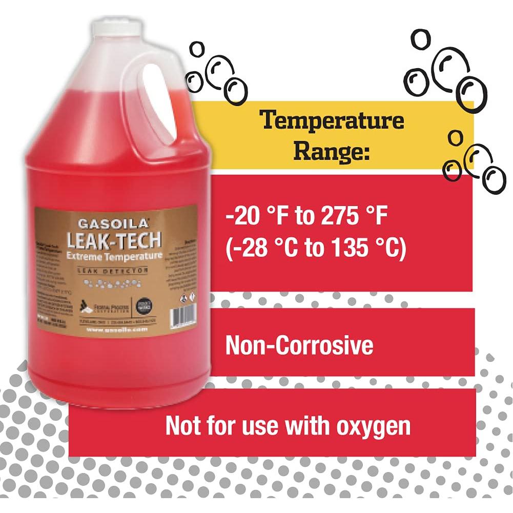 Gasoila Detector de Fugas Spray 1 Galón No Tóxico 3.78L