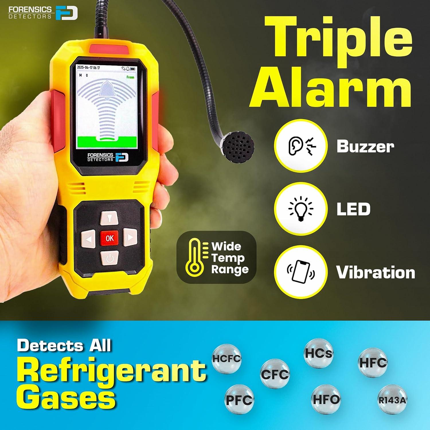 Detector de Fugas de Freón Forensics FD-92 | Sensibilidad 2.83 g/año
