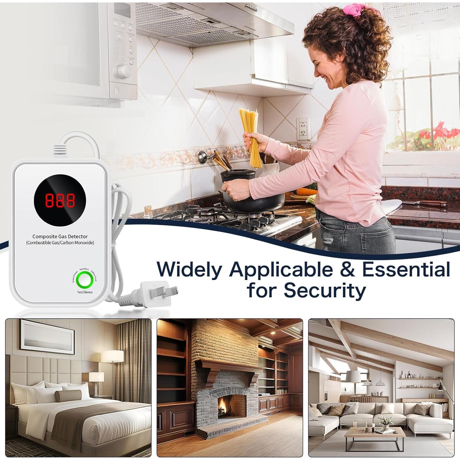 Detector de Monóxido de Carbono y Gas Natural AOTIQUAL G300