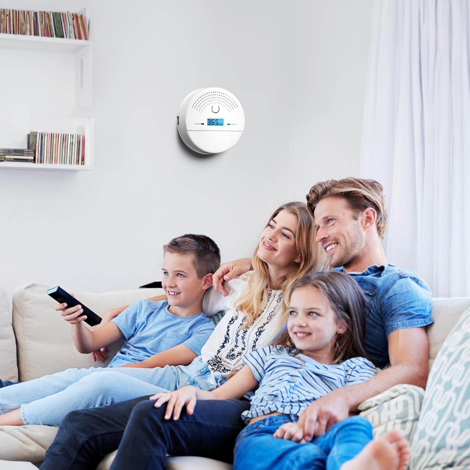 Detector de Humo y Monóxido de Carbono Dufuls CDR-803 2-en-1