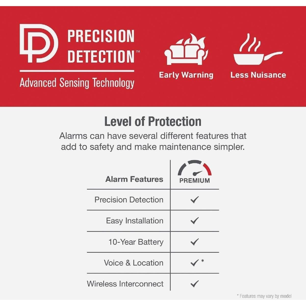 Detector de Humo y Monóxido de Carbono First Alert 10 Años