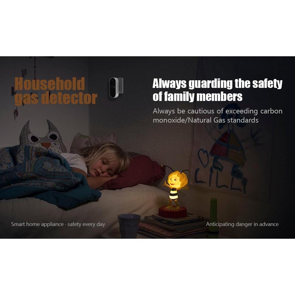 Detector de Gas Natural y Monóxido de Carbono HAOKESITE 4 en 1