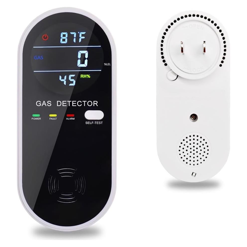 Detector de Gas Natural 3-en-1 CHENGHEM con Pantalla LCD