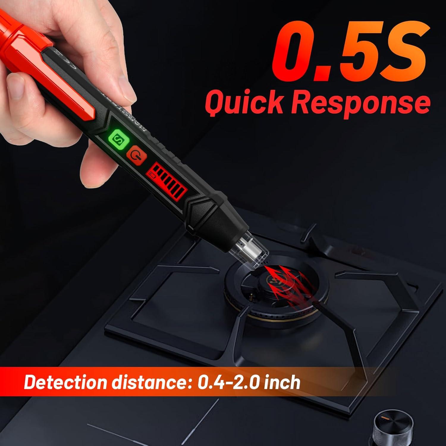 Detector de Fugas de Gas Natural YOJOCK HT60 Portátil con Alarma