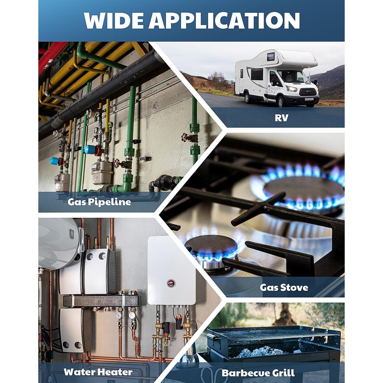 Detector de Fugas de Gas AEG-1223 con Alarma y Luz LED