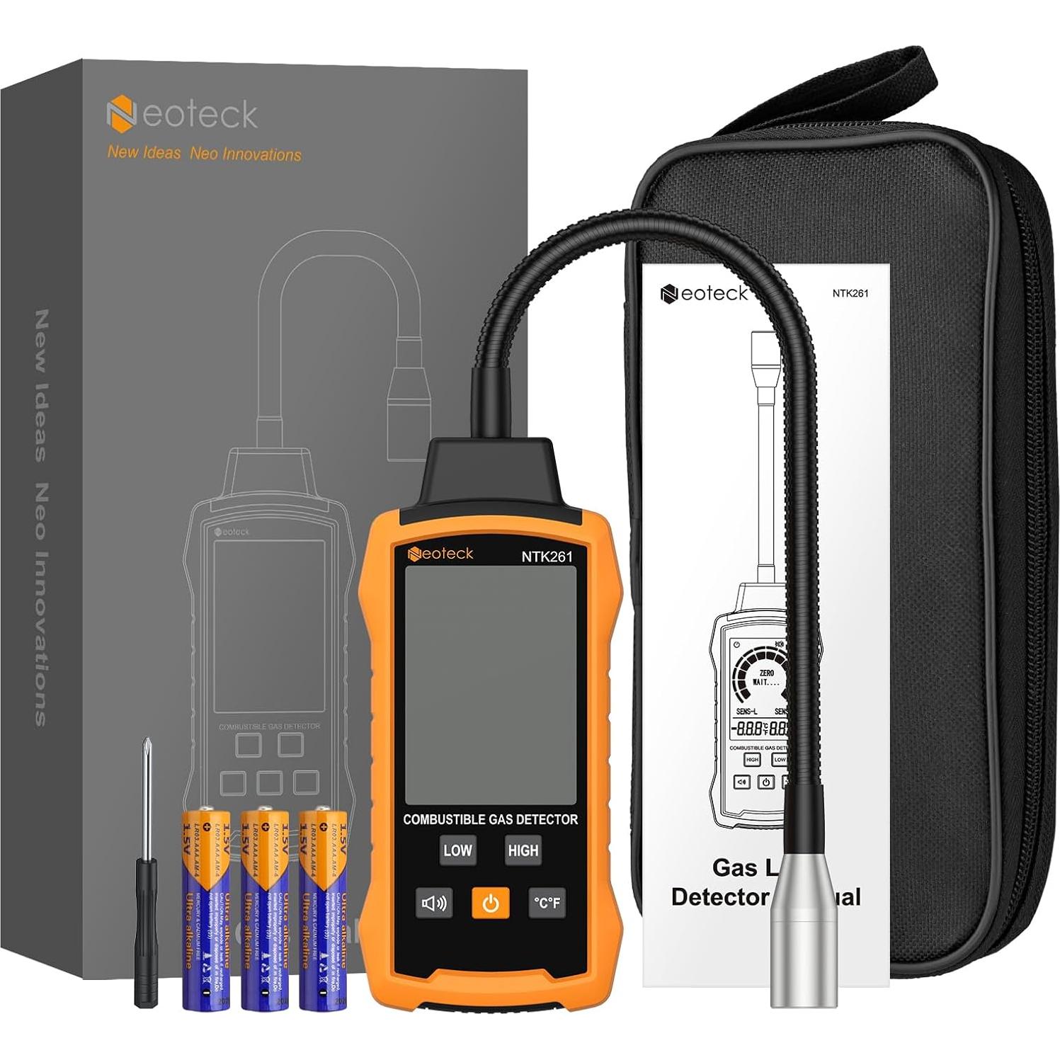 Detector de Fugas de Gas Neoteck NTK261 con Alarma Auditiva