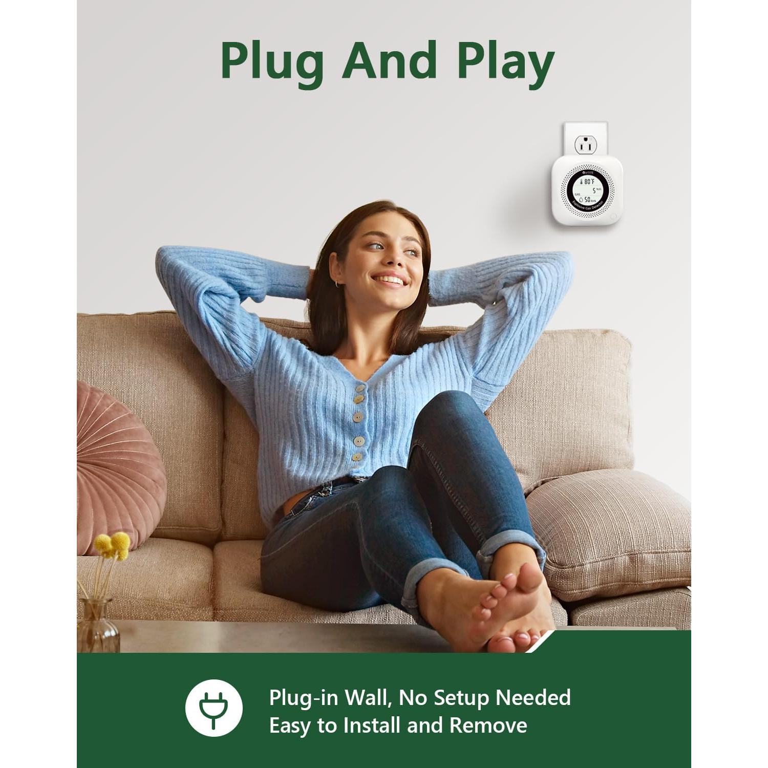 Detector de Gas Natural y Propano VITITE YC302 Pro 3 en 1