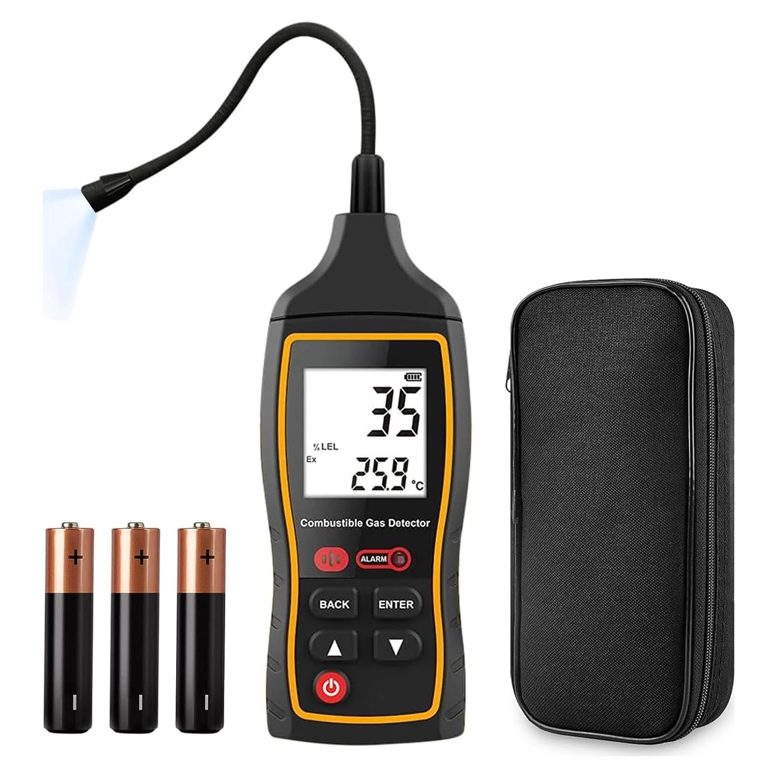 Detector de Fugas de Gas GOYOJO con Pantalla LCD y Alarma