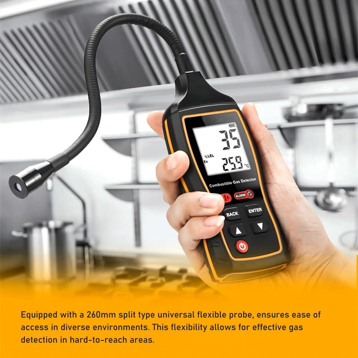 Detector de Fugas de Gas GOYOJO con Pantalla LCD y Alarma