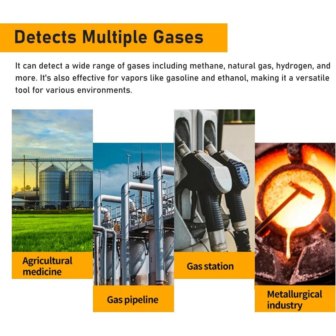 Detector de Fugas de Gas GOYOJO con Pantalla LCD y Alarma