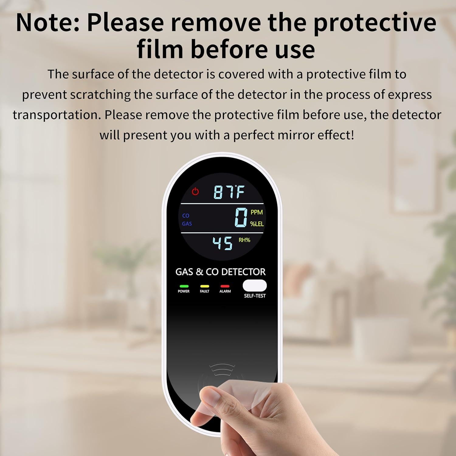 Detector de Gas Natural y Monóxido Sooguard KH158 4 en 1