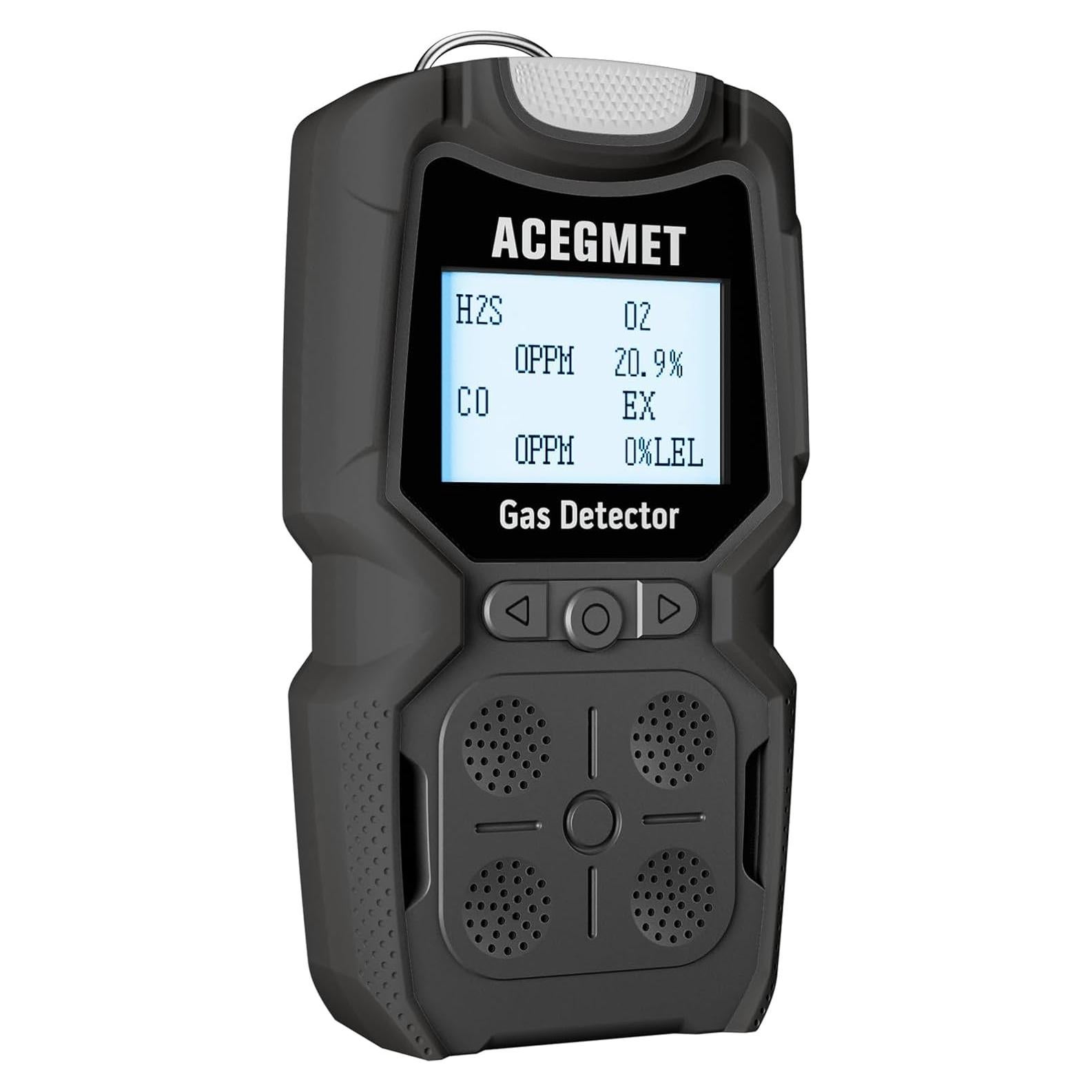 Detector de Gas ACEGMET 4 Gases H2S, O2, CO, LEL Recargable