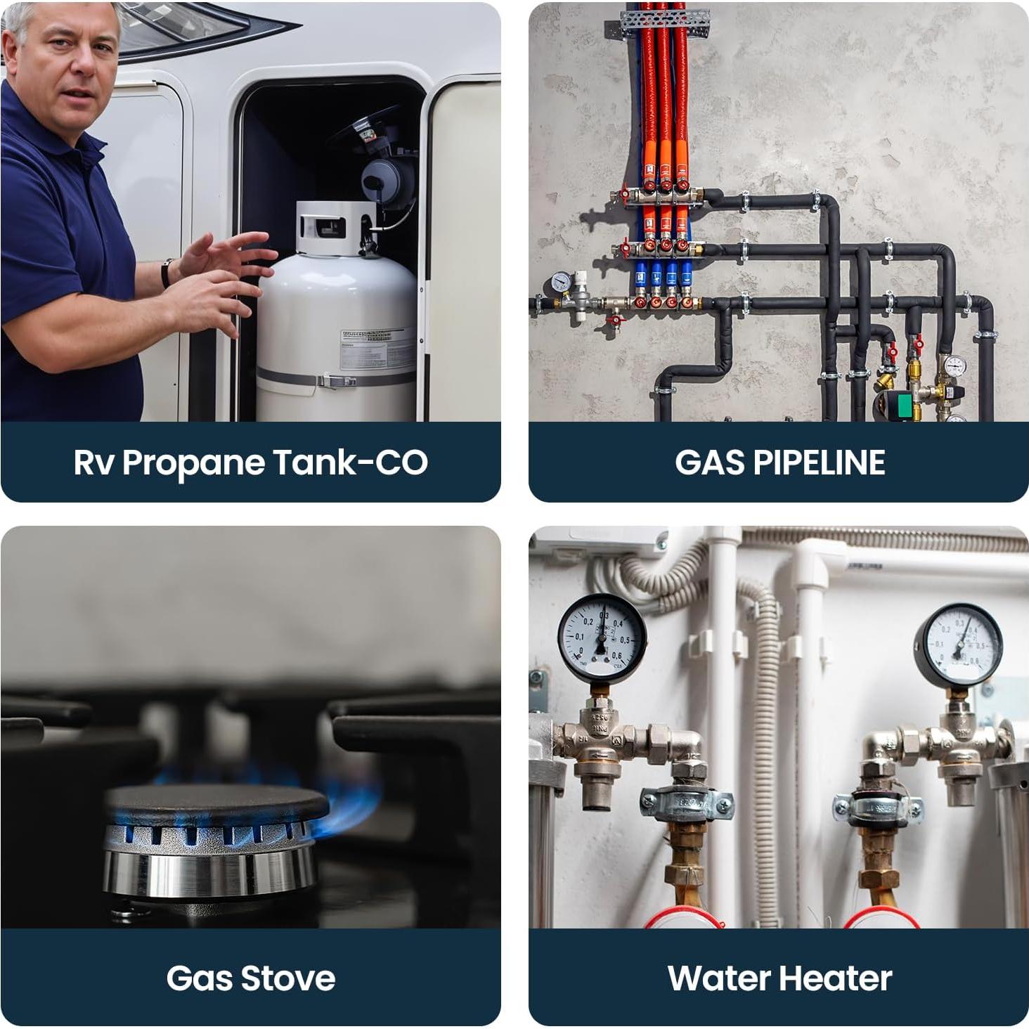 Detector de Gas ACEGMET 4 Gases H2S, O2, CO, LEL Recargable