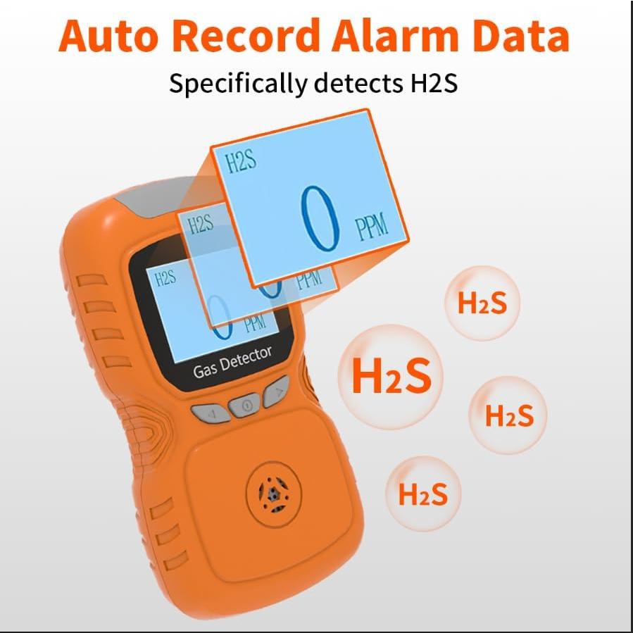 Detector de Gas H2S Portátil Sooguard - Alarma Sonora y Visual