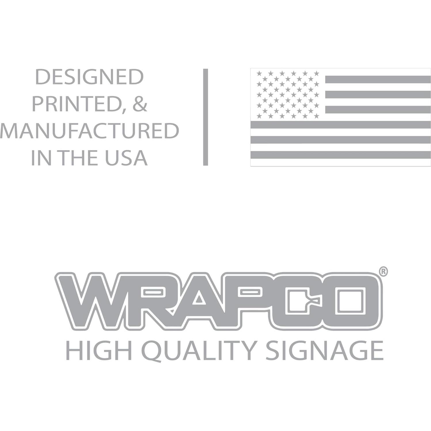 Etiquetas de Tubería de Gas Natural Wrapco - Paquete de 10