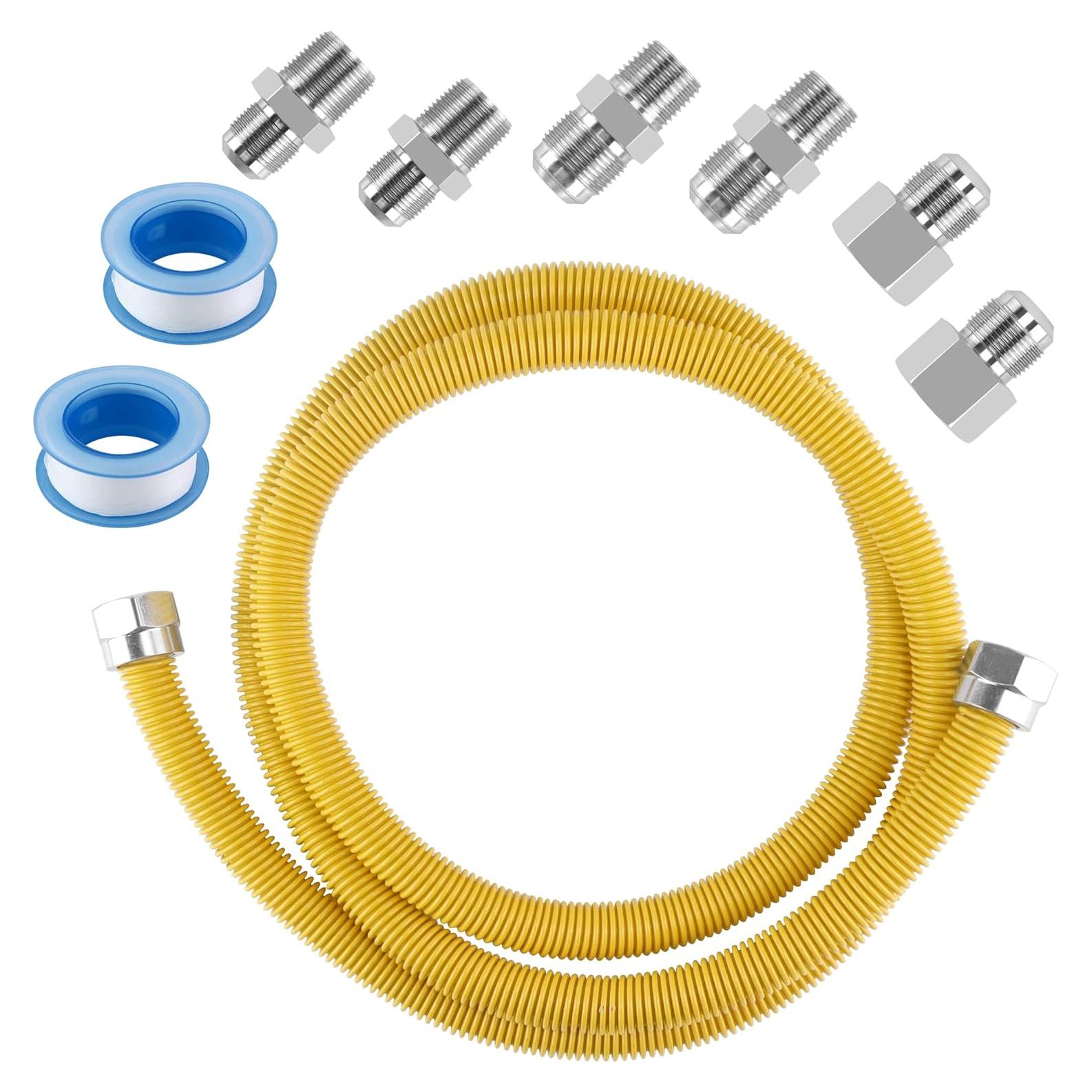 Manguera de Gas Natural Flexible 1.8m MIFLUS con Conectores