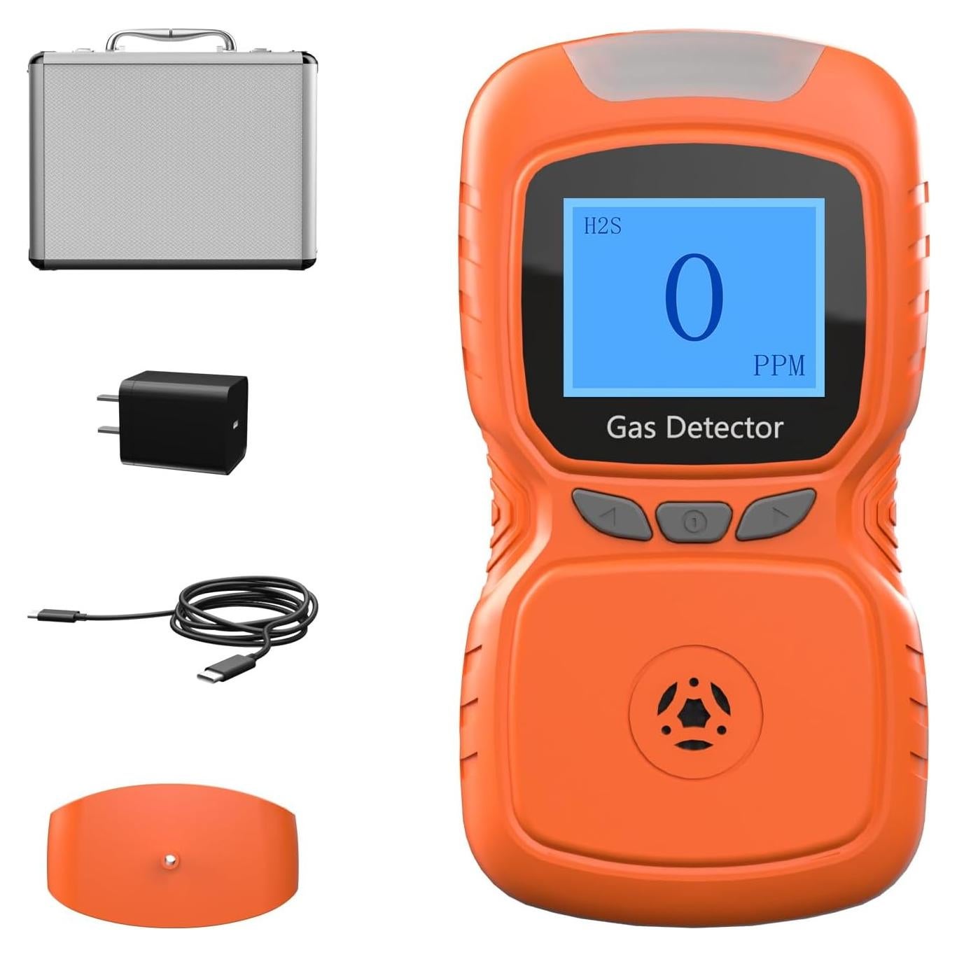 Detector de Gas H2S Genérico Portátil Clip On Impermeable