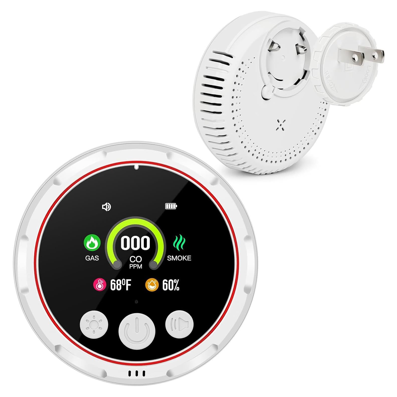 Detector de Monóxido de Carbono Chyuuie HD13 5-en-1 Enchufable