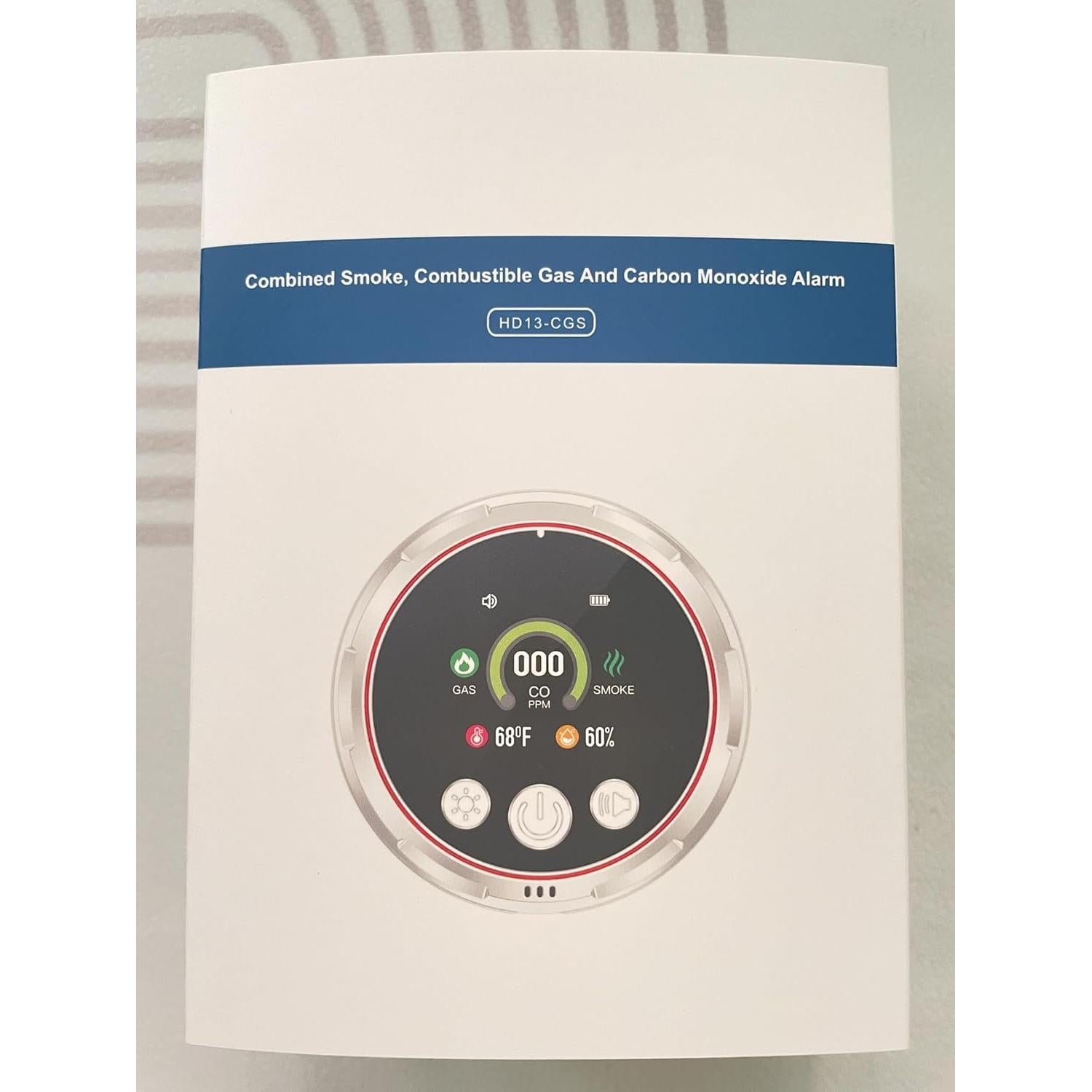 Detector de Monóxido de Carbono Chyuuie HD13 5-en-1 Enchufable