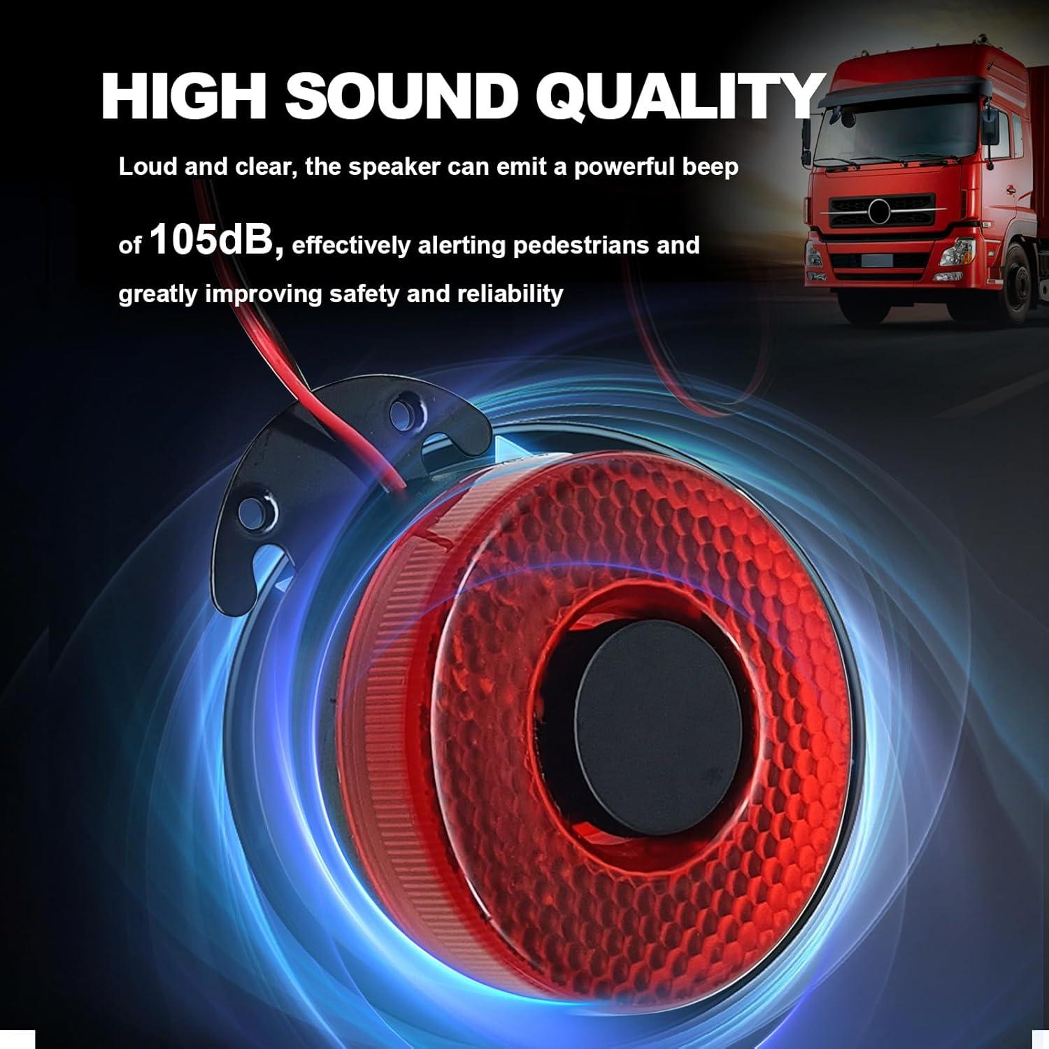 Alarma de Respaldo ZOKYUYS 12V/24V 105dB Impermeable