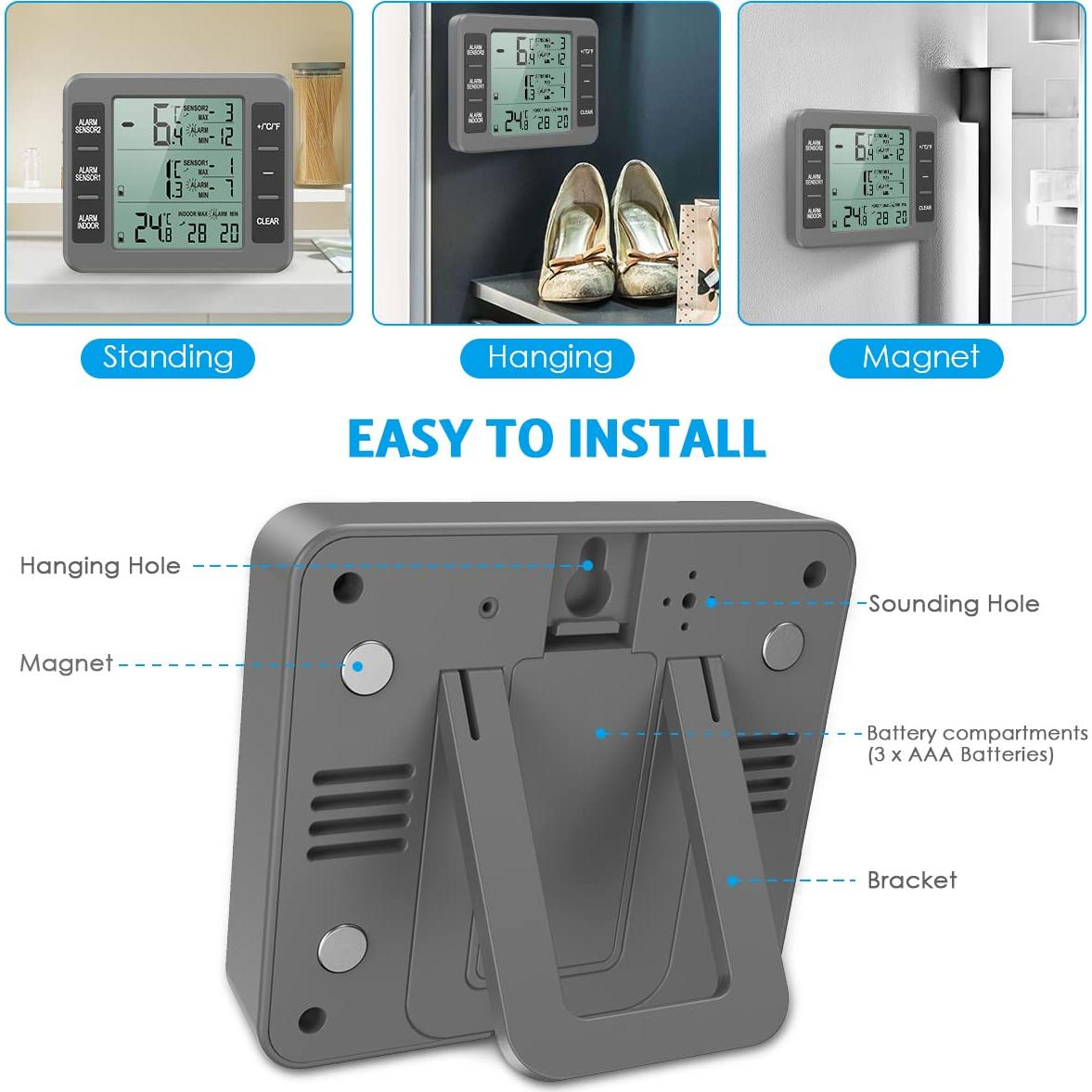 Termómetro Inalámbrico AMIR para Refrigerador y Congelador