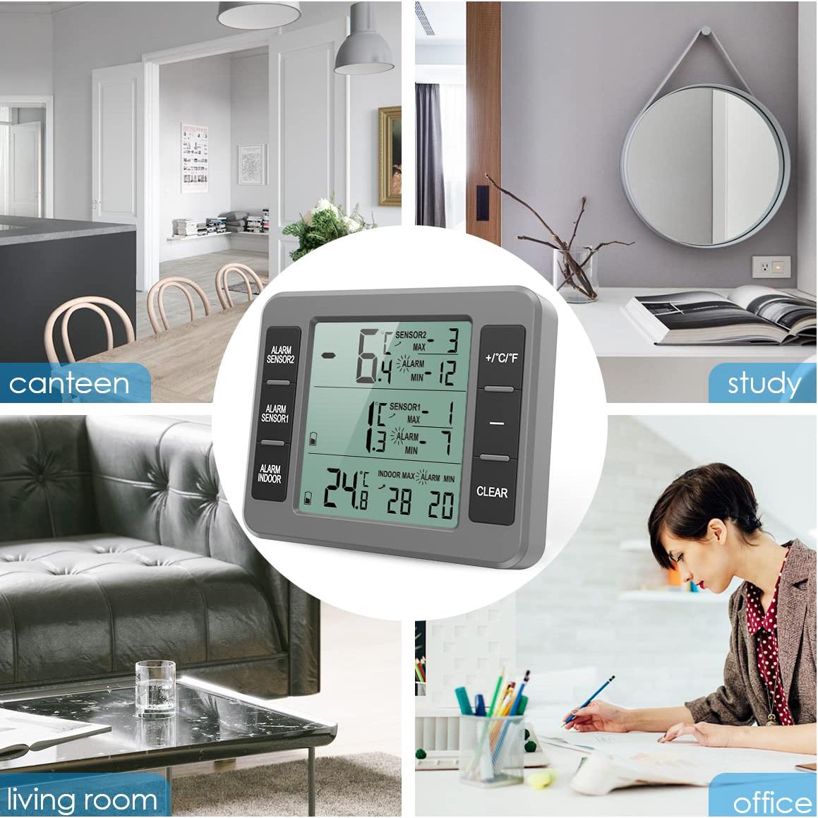 Termómetro Inalámbrico AMIR para Refrigerador y Congelador