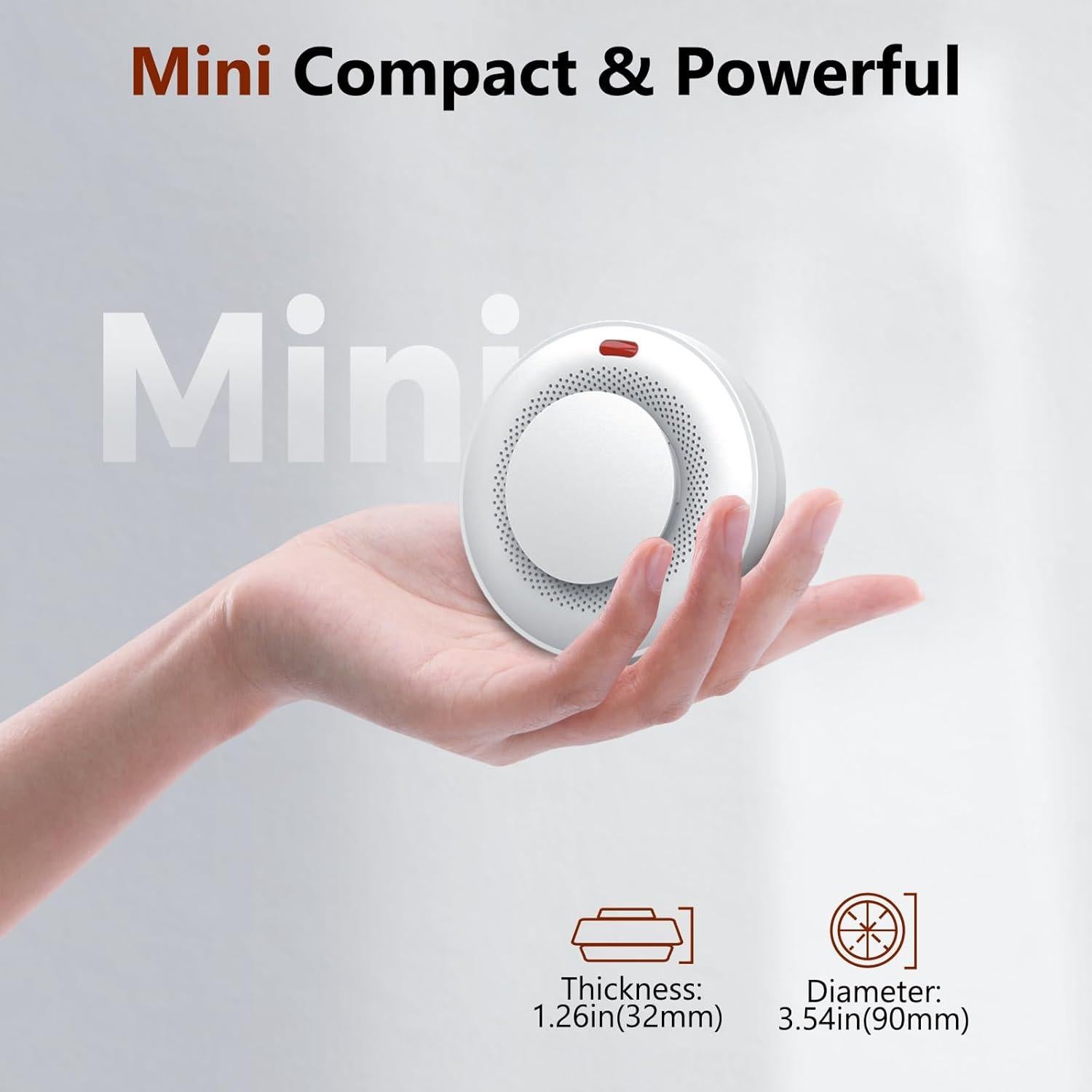 Detector de Humo Inteligente Uingarm WiFi 6 Unidades 85dB