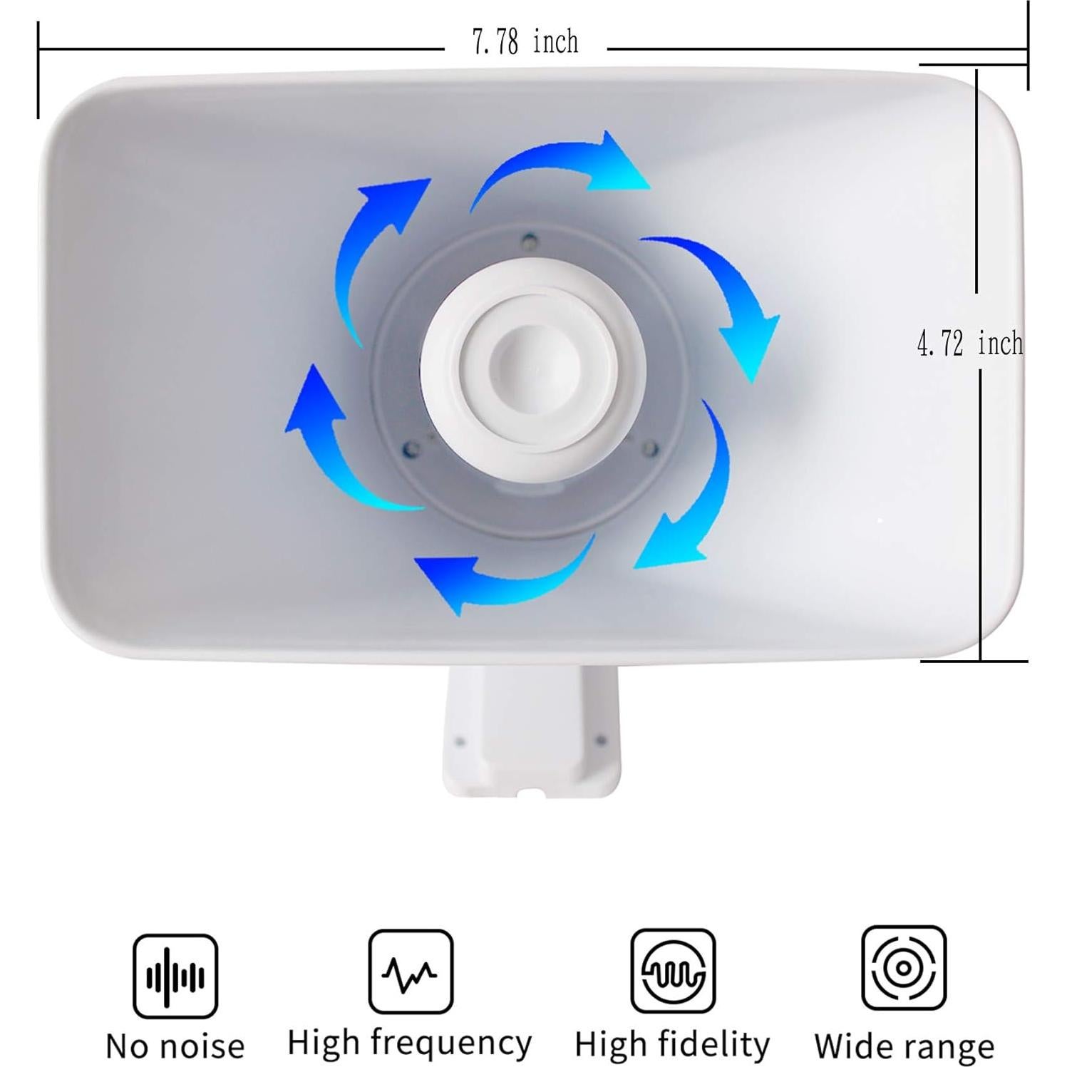 Sirena de Alarma KLLsmDesign 30W 130dB para Exterior 6-12V
