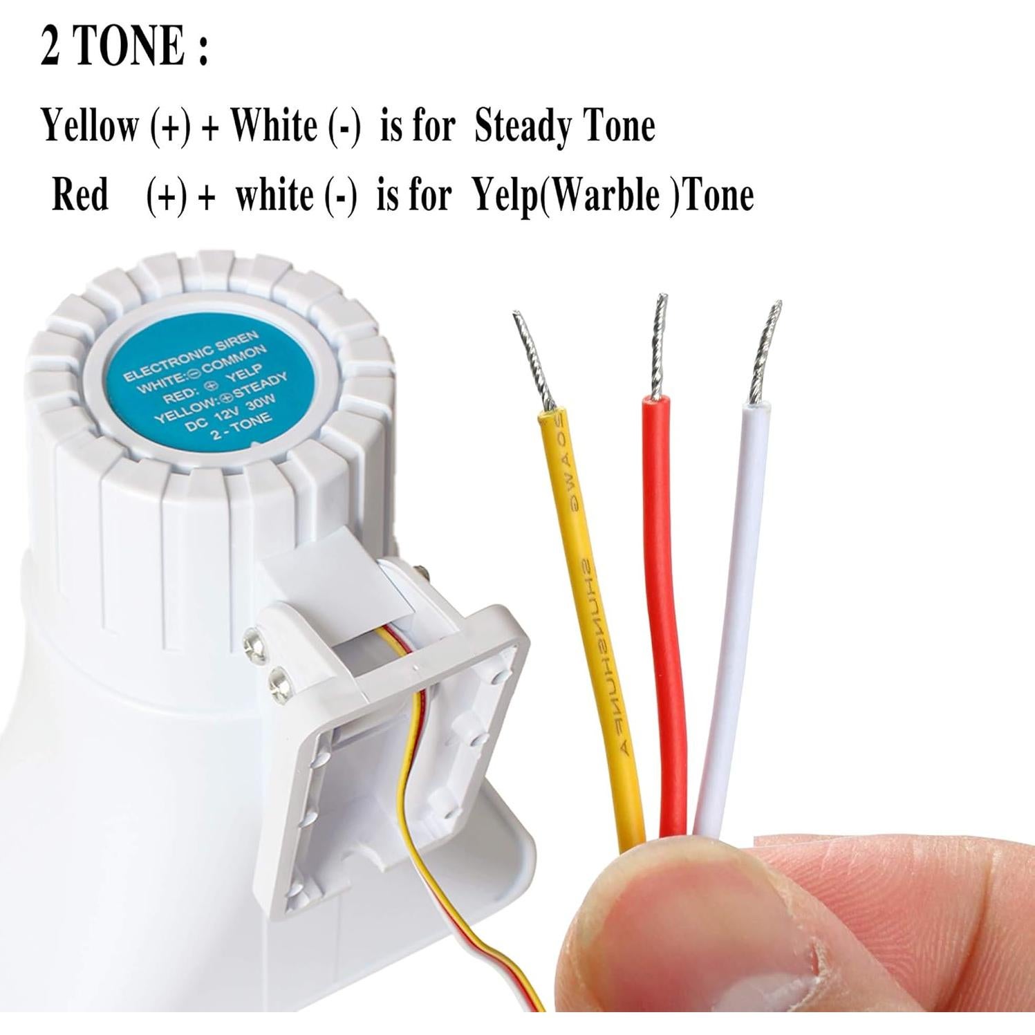 Sirena de Alarma KLLsmDesign 30W 130dB para Exterior 6-12V