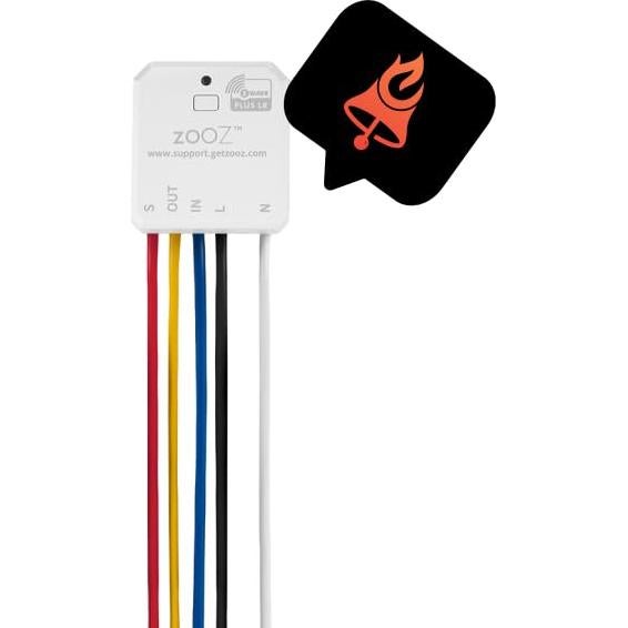 Sensor de Señal DC Z-Wave Zooz ZEN55 para Detectores de Humo