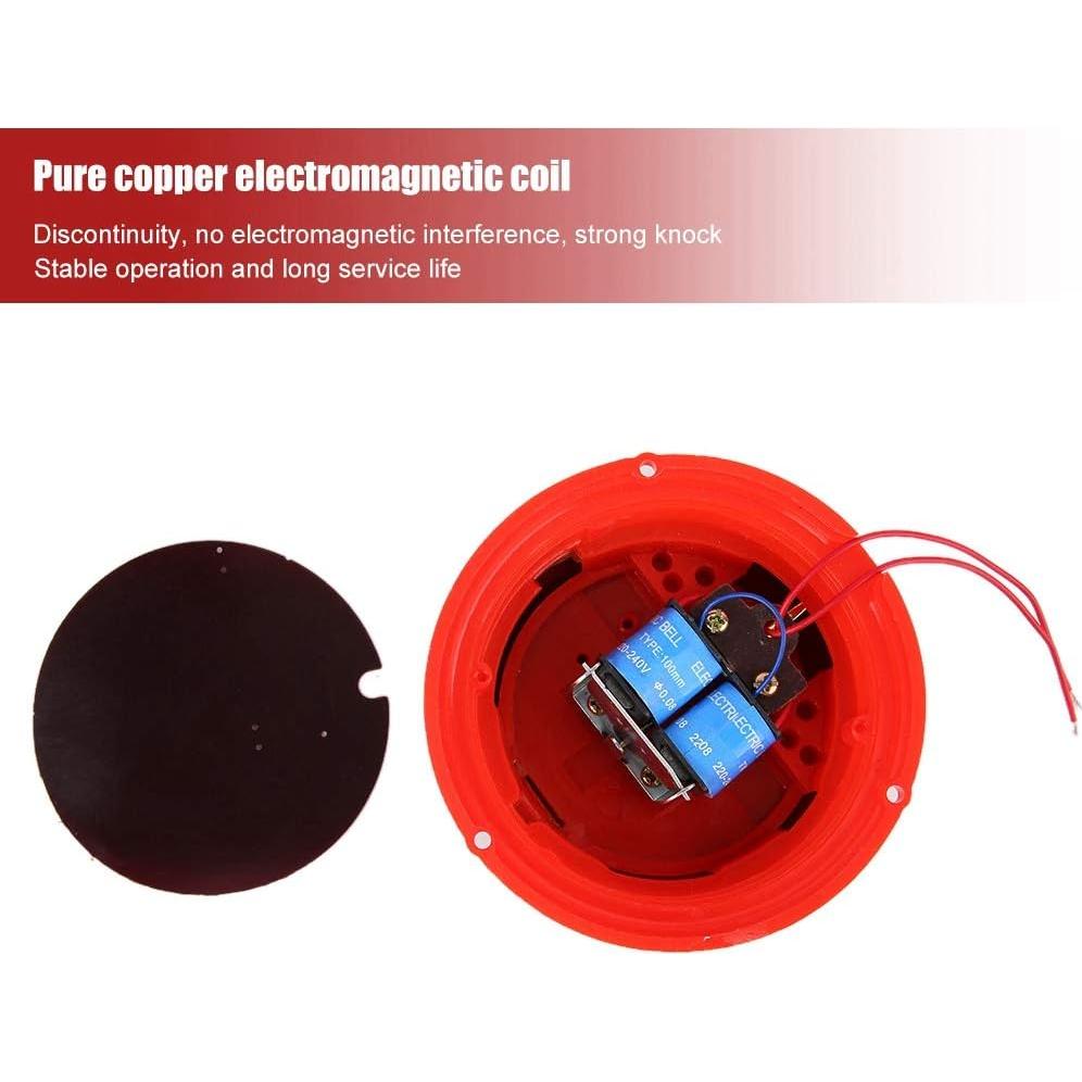 Campana Eléctrica de Alarma de Incendio Sonew 100dB 12V Metal