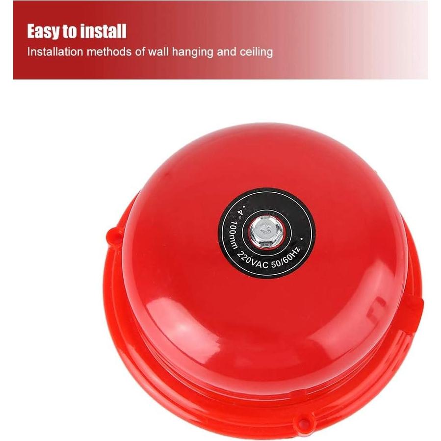 Campana Eléctrica de Alarma de Incendio Sonew 100dB 12V Metal