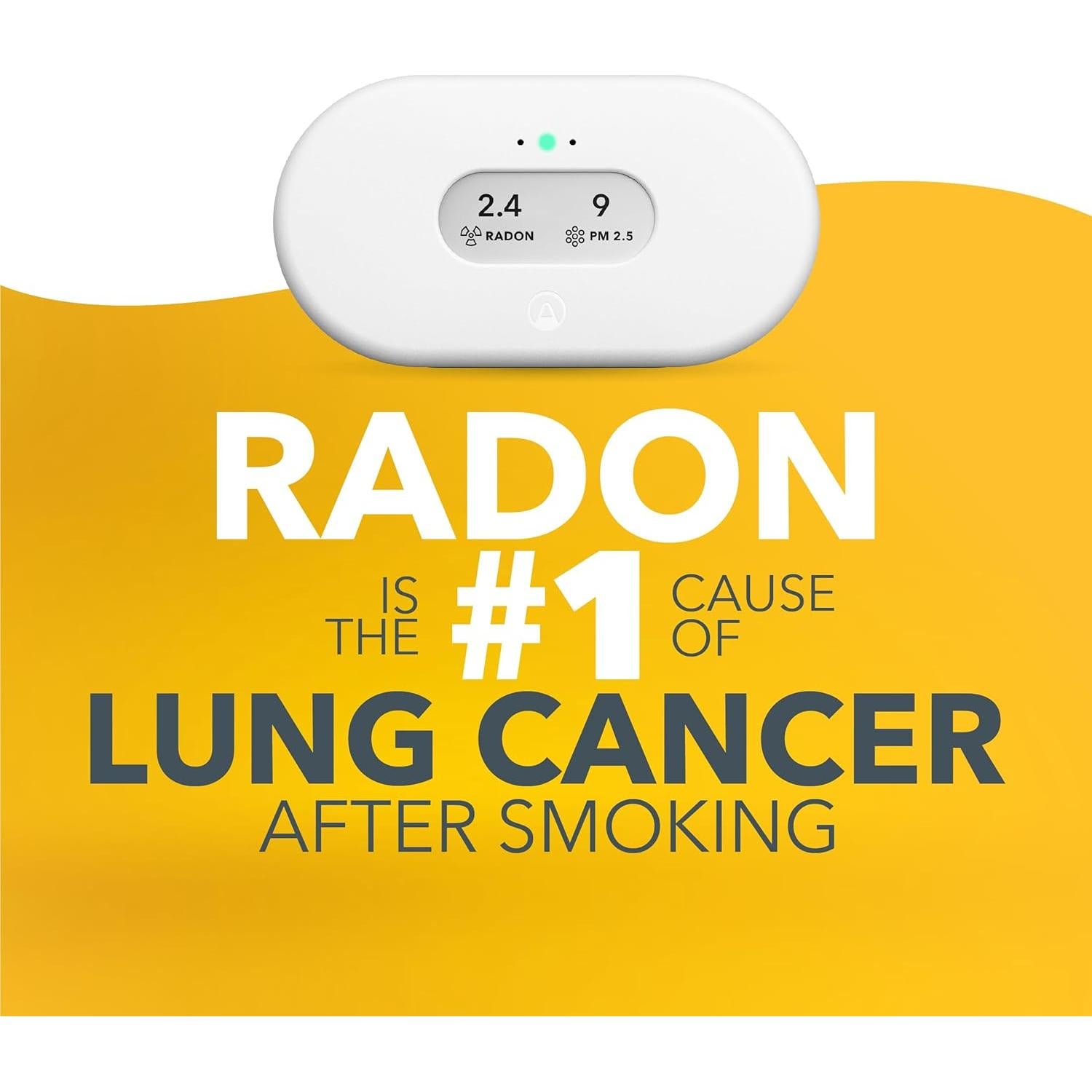 Monitor de Calidad del Aire Airthings Vista Plus - Radón, PM2.5, CO2