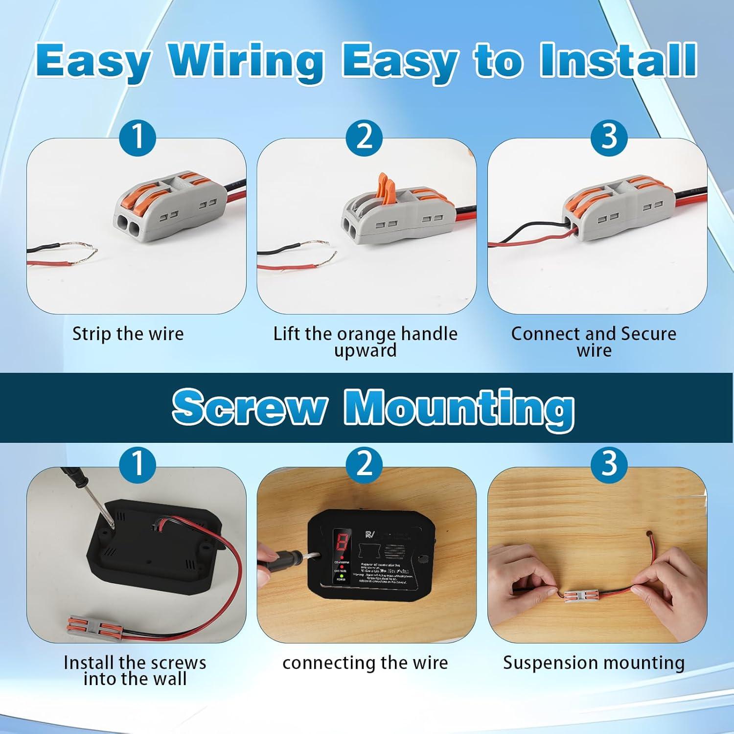 Detector de Monóxido de Carbono y Propano Zkmiles R502 12V